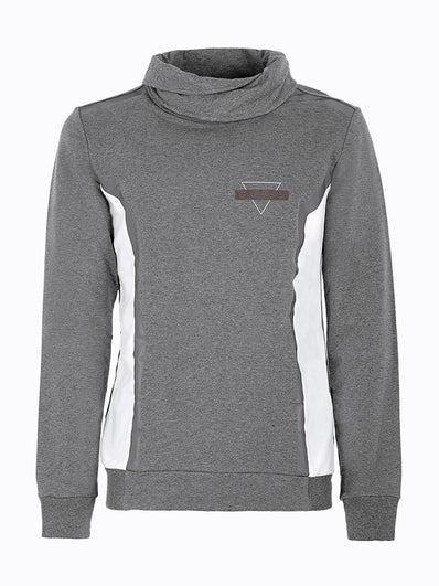 Sweatsirt with turn-down neck