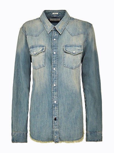 Cotton denim shirt