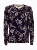 Floral print sweater