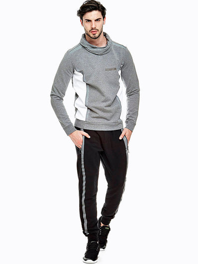 Sweatsirt with turn-down neck