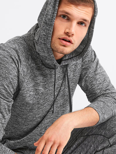 Brushed tech jersey hoodie