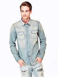 Cotton denim shirt