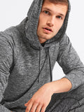 Brushed tech jersey hoodie