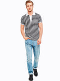 Striped polo shirt