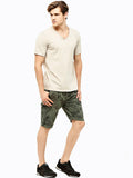 Floral print cargo shorts