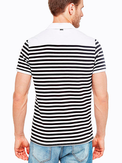 Striped polo shirt