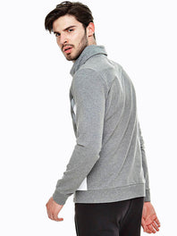 Sweatsirt with turn-down neck