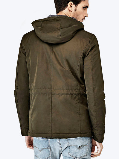 Parka with hood