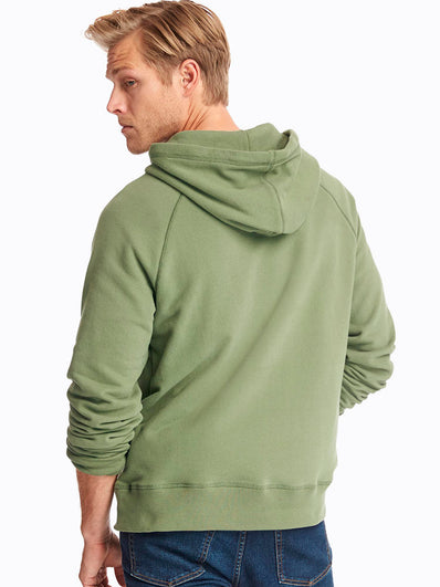 French terry logo pullover hoodie