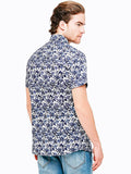 Short-sleeve floral shirt
