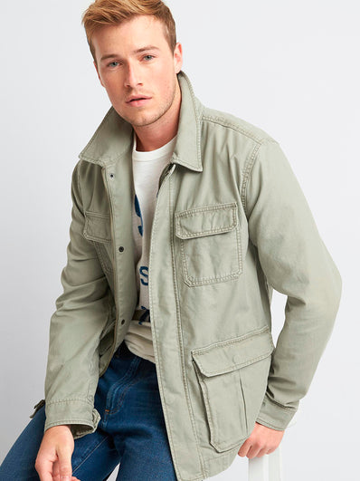 Cotton fatigue jacket