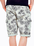 Floral print cargo shorts